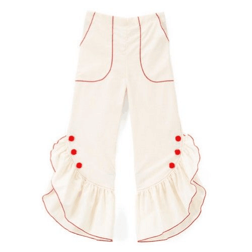 Модная осенняя одежда для маленьких девочек расклешенные штаны из хлопка 5 платье с оборками для девочек; Штаны на резинке, для маленьких девочек, штаны с оборками