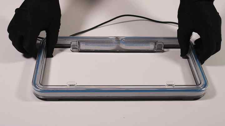 Neon License Number Tag Frame with 12V LED Light Lamp Holder