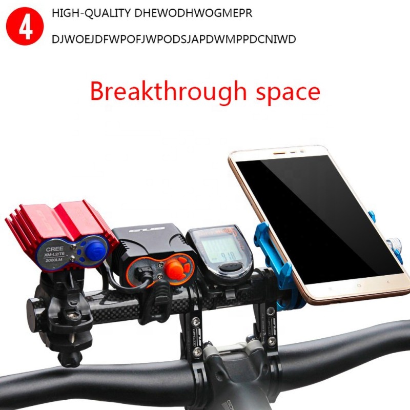 Bike Flashlight Holder Handlebar Bicycle Accessories Extender Mount Bracket RTS