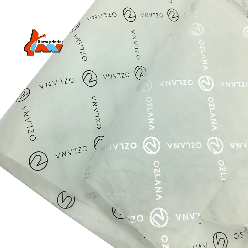 Food grade custom printed wrapping paper grease proof Wax paper for packaging