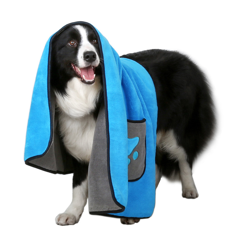 Новый дизайн, хорошее впитывание, мягкое, приятное на ощупь банное полотенце из микрофибры для собак