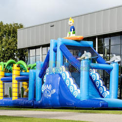 Backyard outdoor bouncer bouncy castle structure gonflable bounce house slide inflatable obstacle course