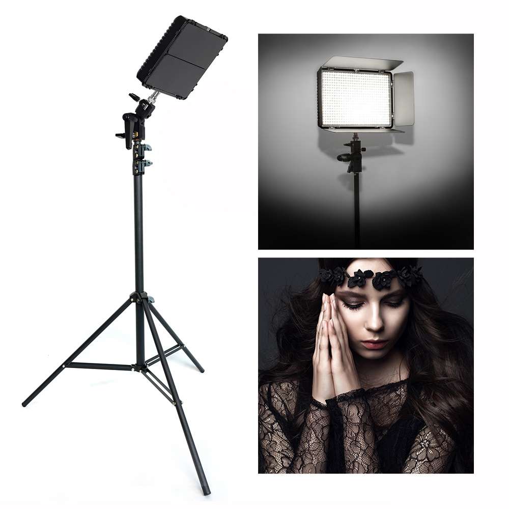Travor TL-600S 3 in 1 fill in lamp video shooting panel lights led photography light kit