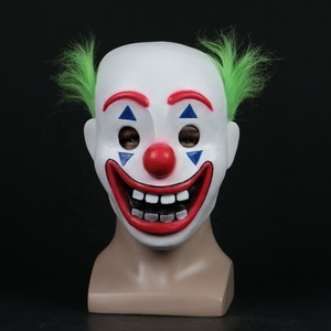 Dark Knight Batman Joker Mask Clown Movie Batman Wig Head Mask Halloween The Dark Knight Joker Batman Latex Clown Mask