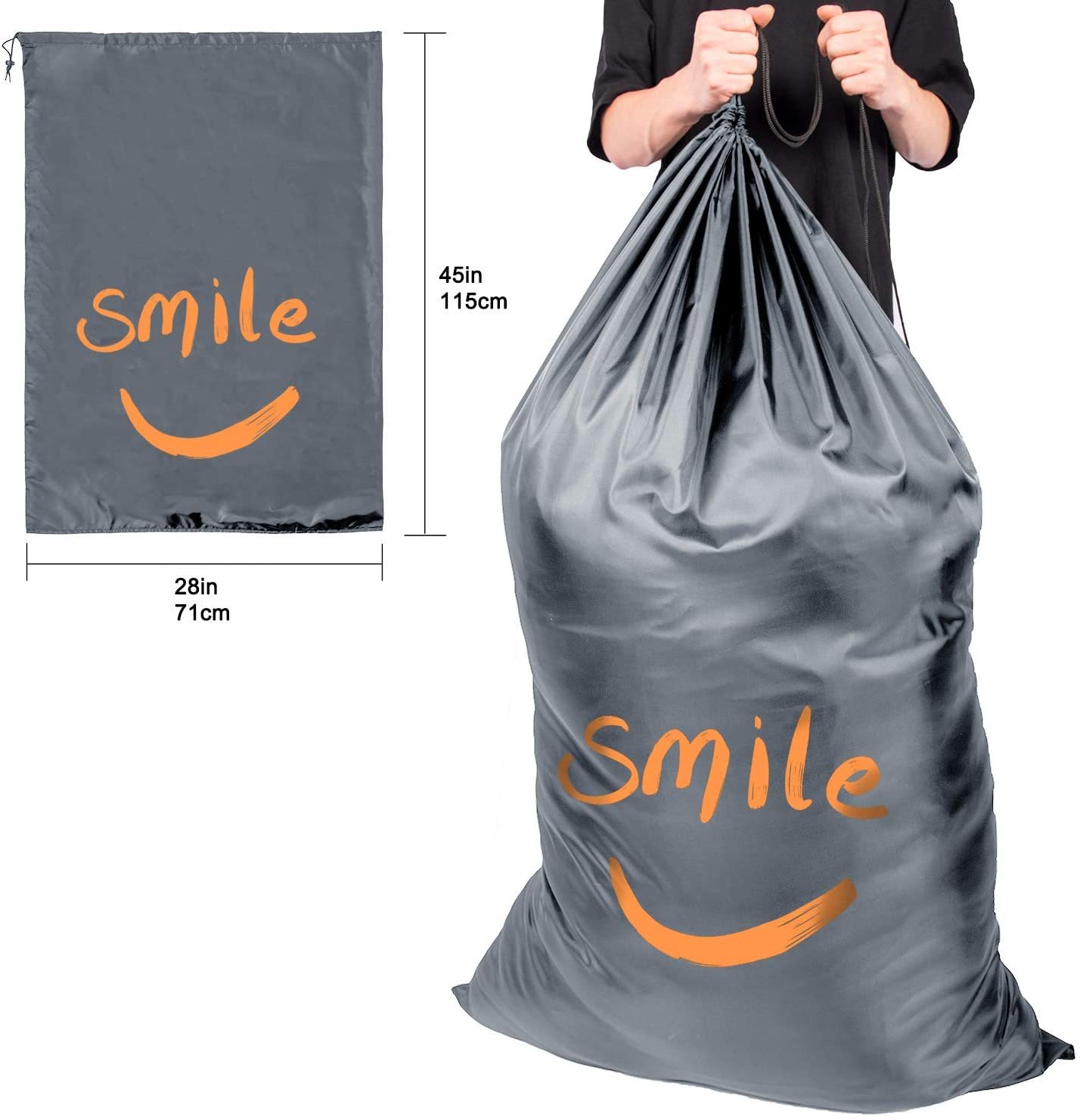 Hot sale high quality waterproof polyester custom logo hotel travel laundry bag