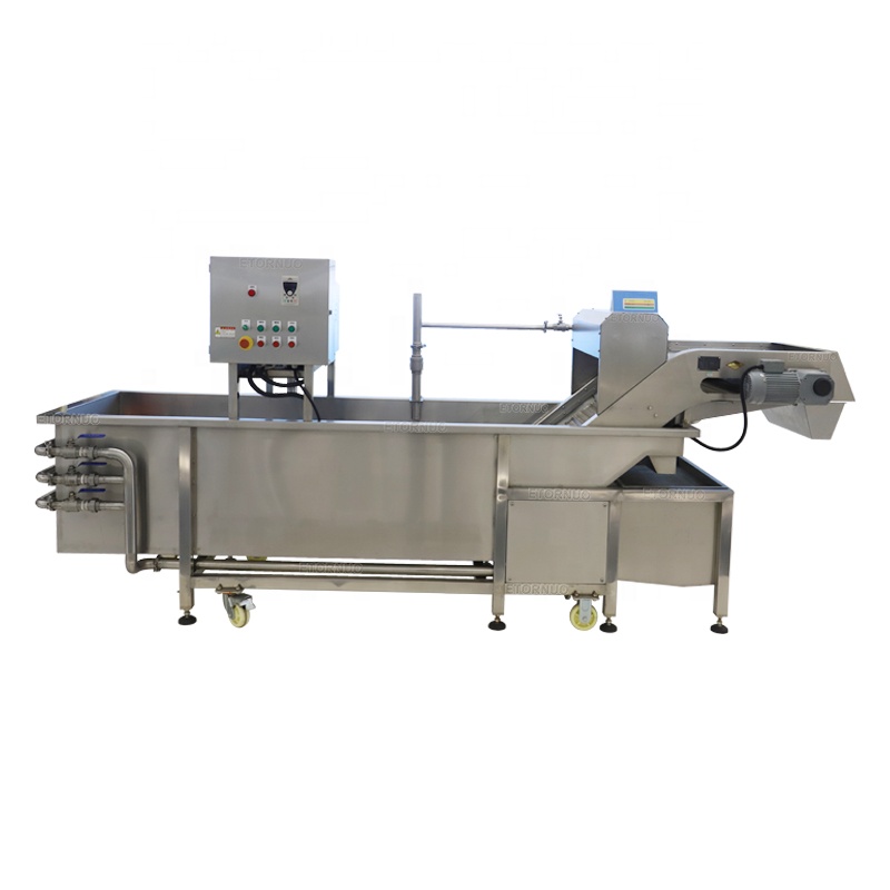 Коммерческая автоматическая промышленная стиральная машина из нержавеющей стали SUS304 с воздушными пузырьками и озоном для фруктов и овощей