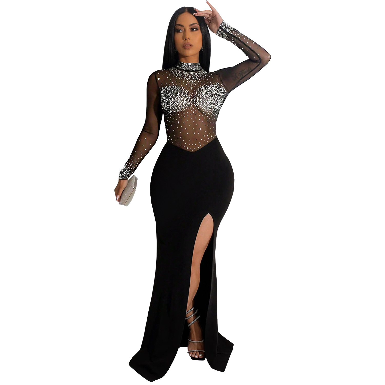 C7330 Women's Sexy Perspective Mesh Split Dress European American Fashion for Party Cross-Border for AliExpress & for Amazon| Alibaba.com C7330 Women's Sexy Perspective Mesh Split Dress European American Fashion for Party Cross-Border for AliExpress & for Amazon| Alibaba.com