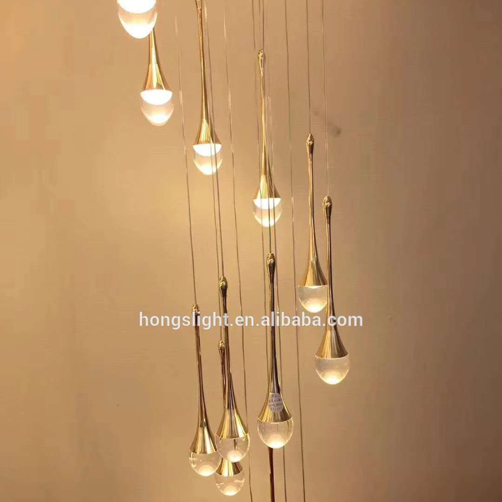 ペンダントライト ボール型シャンデリア 黄色とピンクのクリスタル