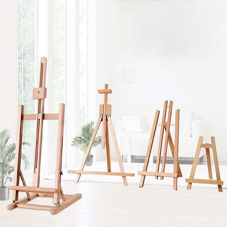 Beech Wood Painting Art Gallery Display Artist Stand Wood Easel