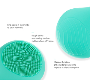 Popular vibration silicone brush beauty device facial cleansing brush