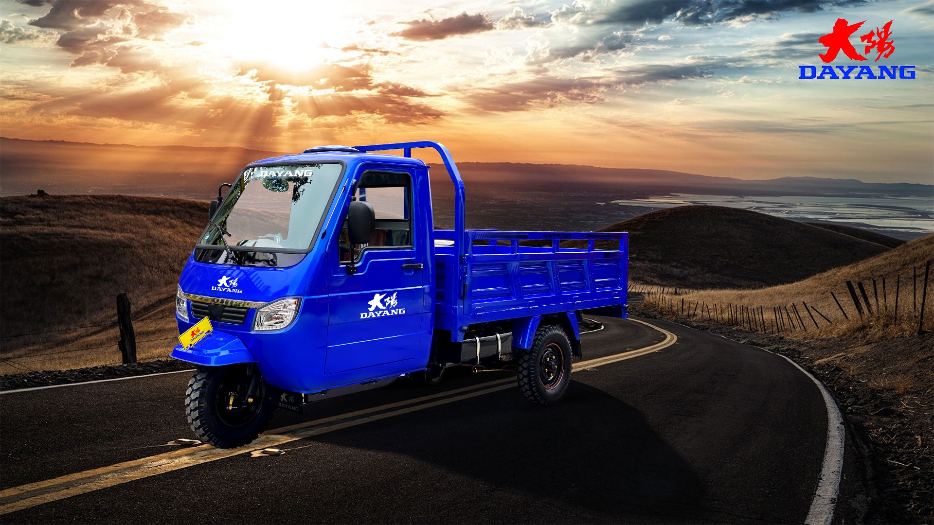 Closed cab tricycle XK3 large cargo box 2.4m*1.3m 250cc 300cc cargo tricycle passenger tricycle CCC OEM direct sale from factory