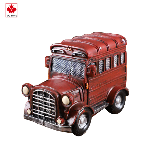 Полимерная винтажная копилка для автомобиля на заказ, Настольная скульптура