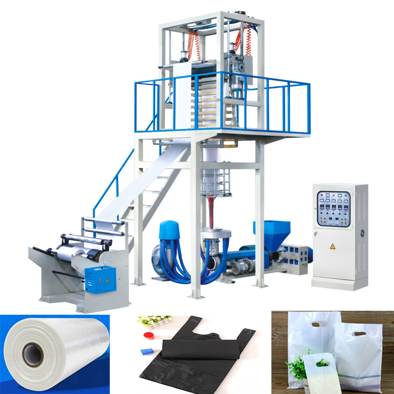 Вращающаяся головка LDPE/LLDPE термоусадочная пленка пластиковая пленка выдувная машина цена термоусадочная упаковочная машина