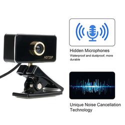 Web camera webcam com microfone usb 2.0 resolução de 720P para pc