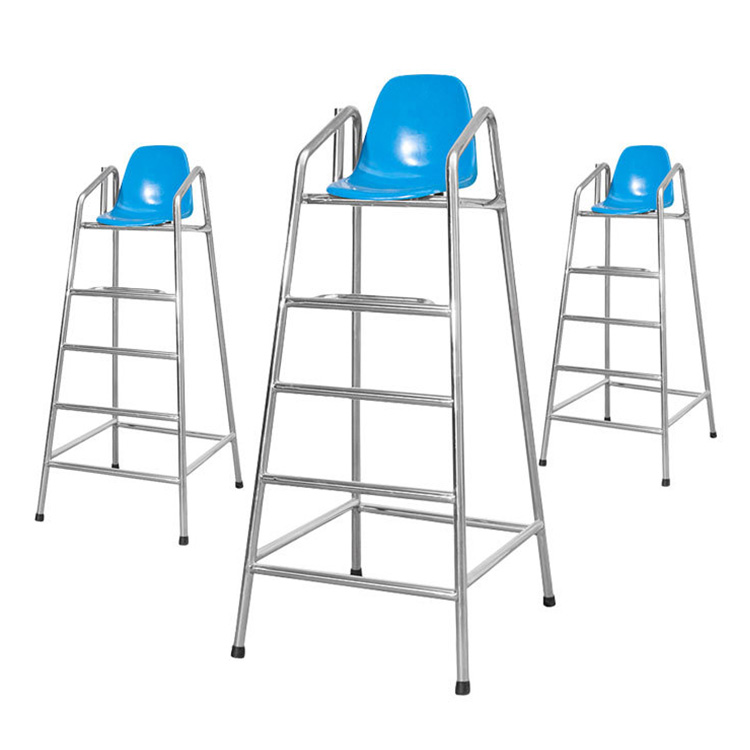 Stainless steel 304 swimming pool life guard chair Stainless steel lifesaving chair swimming pool leisure chair