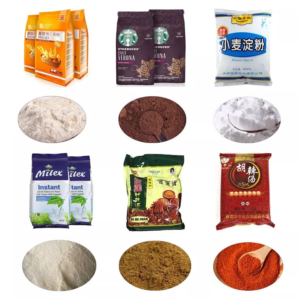 Automatic Spice powder packing machine Automatic vertical flour detergent powder filling packing packaging machine - Collar Type Packing Machine - 7