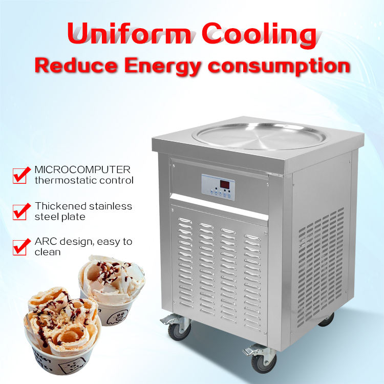 お値下げ　ロールアイス　業務用　機械 Amazon.co.jp: 180W商用ロールアイスクリームメーカー、30x25cmアイス