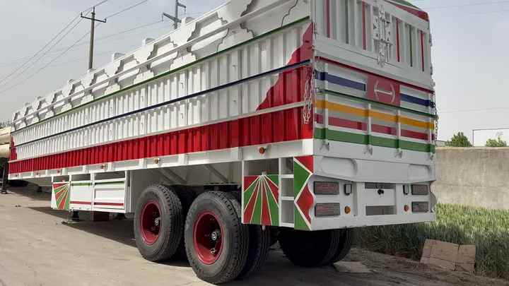 Single Axle Container Heavy Duty 80Tons Single Point Axles 13.5 M 40FT Sidewall Container ...