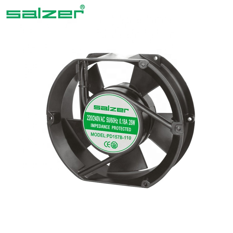 110mm AC110V eléctrico del ventilador de refrigeración del gabinete de escape 2 cables 11025 110*25mm