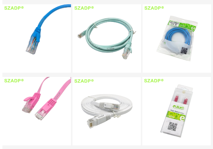 Cat6 Utp Ftp Sftp 4 Pairs Fiber Optic Patch Cord 1m 5m 10m 30m Flexible Patch Cables