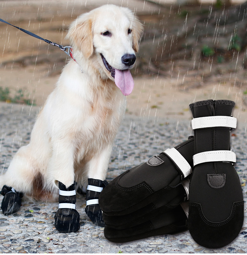 antiscivolo TTCI-RR per cani e cani Stivali per cani da compagnia con riflettenti scarpe antipioggia per cani e cani invernali antiscivolo