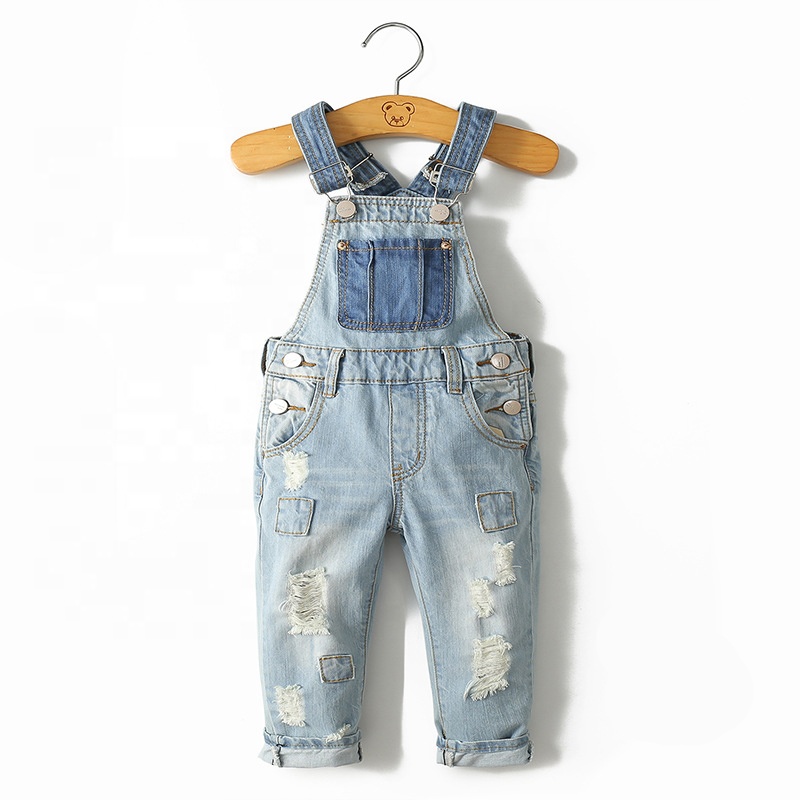 Новинка 2019, стильные высококачественные штаны с оборками для маленьких мальчиков и девочек, джинсовые брюки для малышей, для маленьких мальчиков и девочек, детские джинсовые комбинезоны
