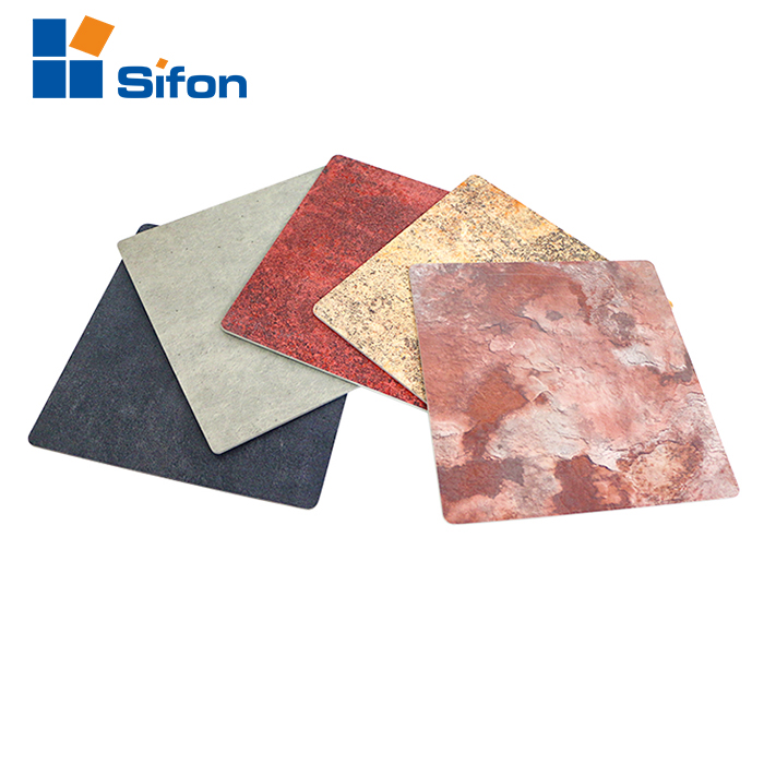 Auland latest FEVE exterior marble pattern aluminum composite panel