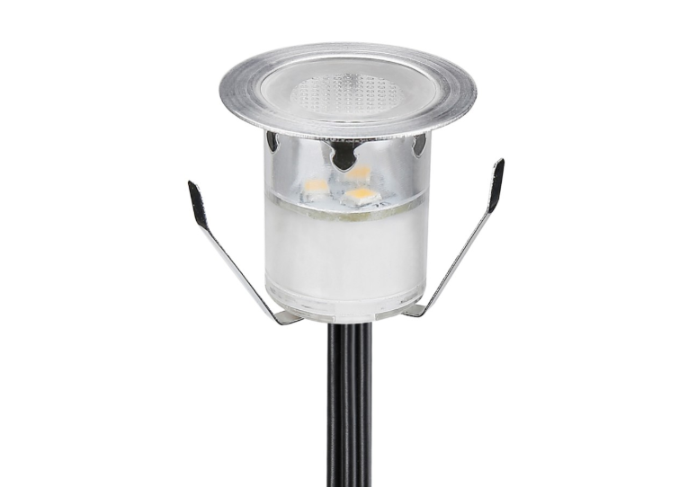 12V 1W RGBW Wifi Adjustable Outdoor Buried Floor Round Step Inground  Garden Led Deck Lights with black finishing