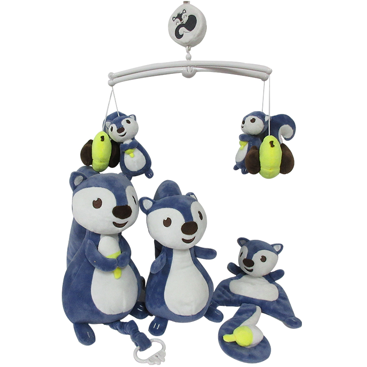 Мягкая игрушка для новорожденных, музыкальная Мобильная коробка со звуком, плюшевая детская кроватка, музыкальные мобильные игрушки