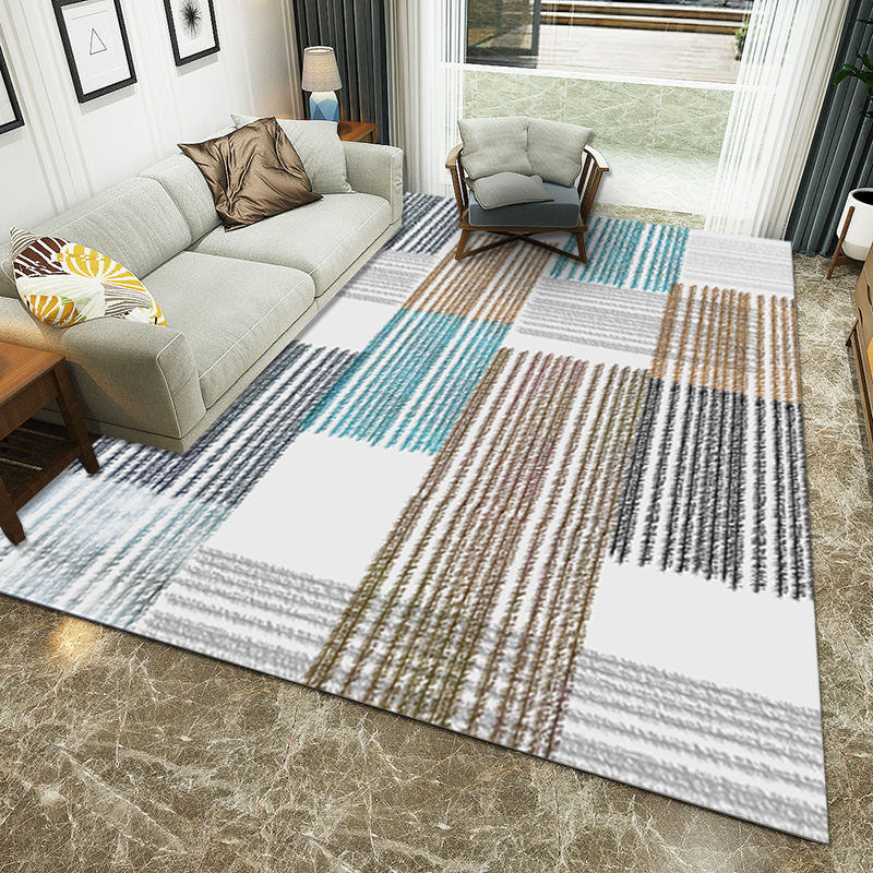 High quality Nordic style non-slip soft comfortable carpet  kitchen bedroom and living room mat carpet luxury