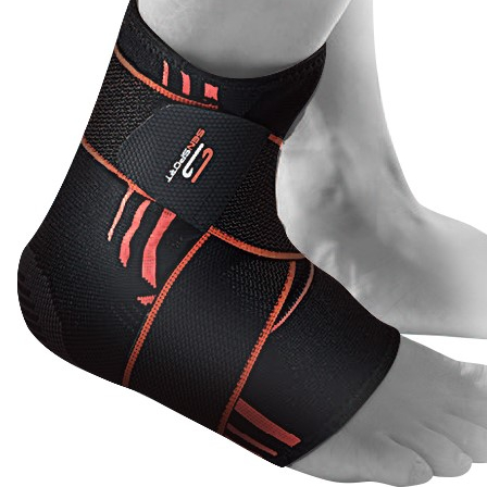 Дышащий высококачественный нейлоновый компрессионный рукав голеностопа регулируемые эластичные ремни поддержка голеностопа