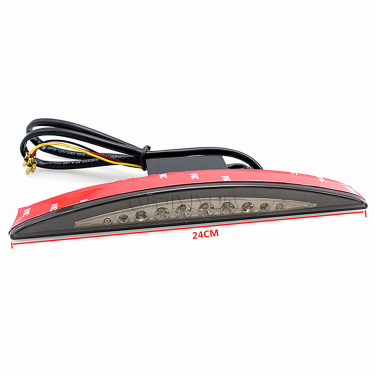 ABS plastic Rear Red Fender Tip Brake Tail Light LED For Motorcycle Breakout FXSB FXSE 2013-2017