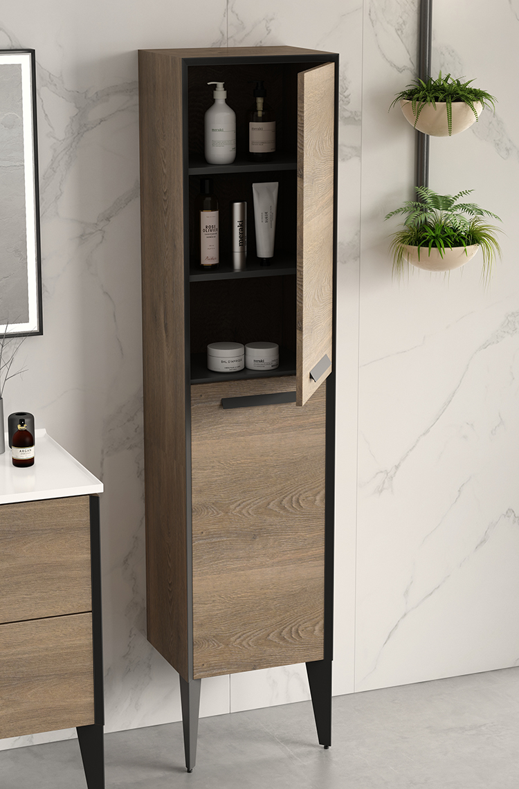 Wholesale Modern Luxury Furniture Sink Mirror Vanity Mdf Wood Bathroom Cabinet