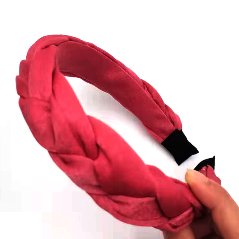 Лидер продаж, бархатная плетеная тесьма, Женская атласная Модная женская повязка на голову для девочек, аксессуары для волос