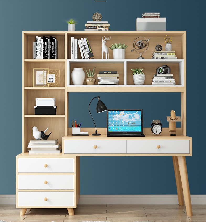 Wooden simple home office computer desk table with study table