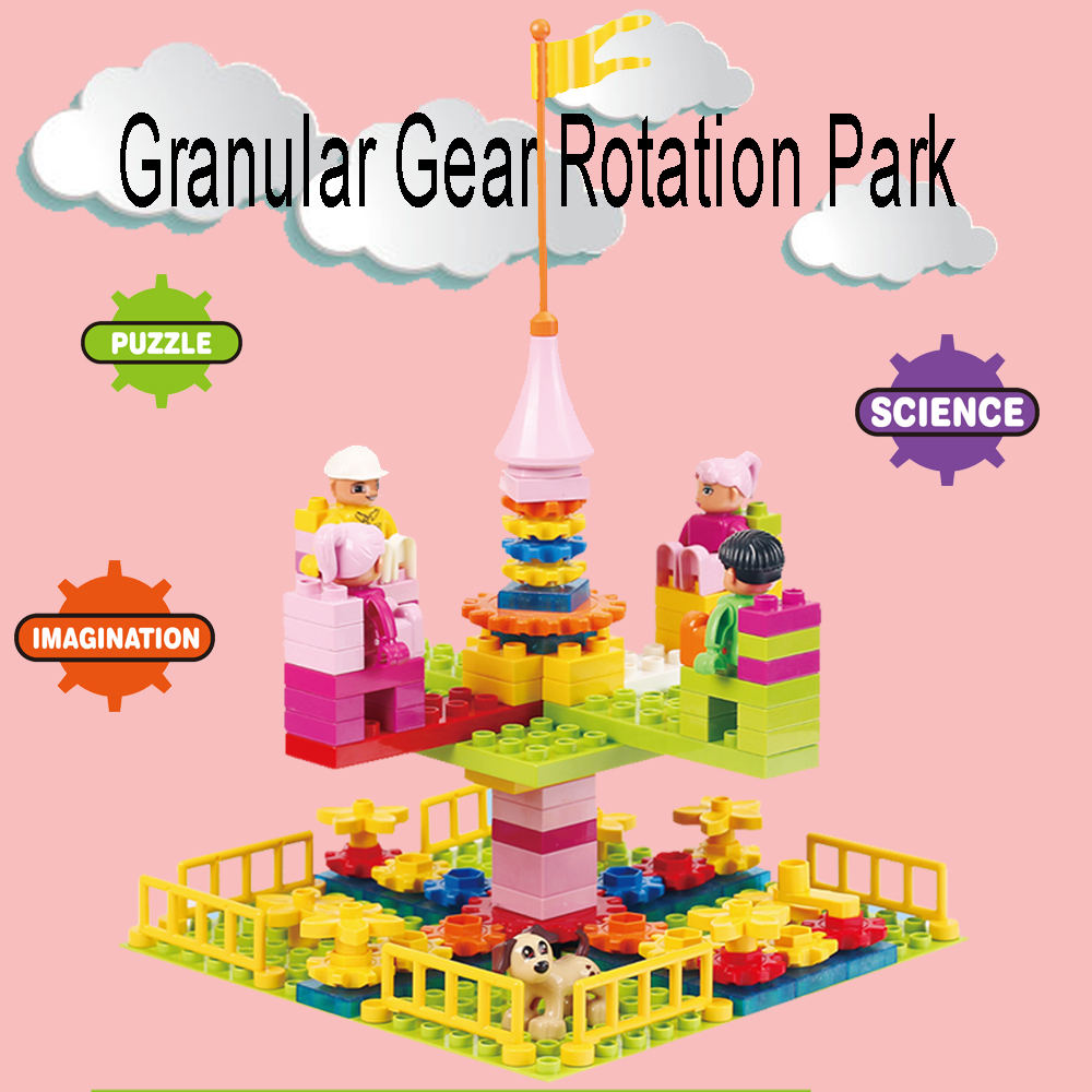 125pcs Gear Carousel Amusement Park Theme Building Bricks Blocks Set