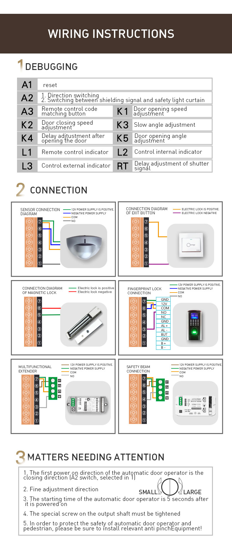 product-1-1 CD-71 Automatic Swing Door Operator 120 kg Electric Door Opener with DC Brushless Motor