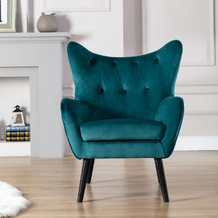 New design hot sale luxury dining room furniture velvet fabric dining chairs