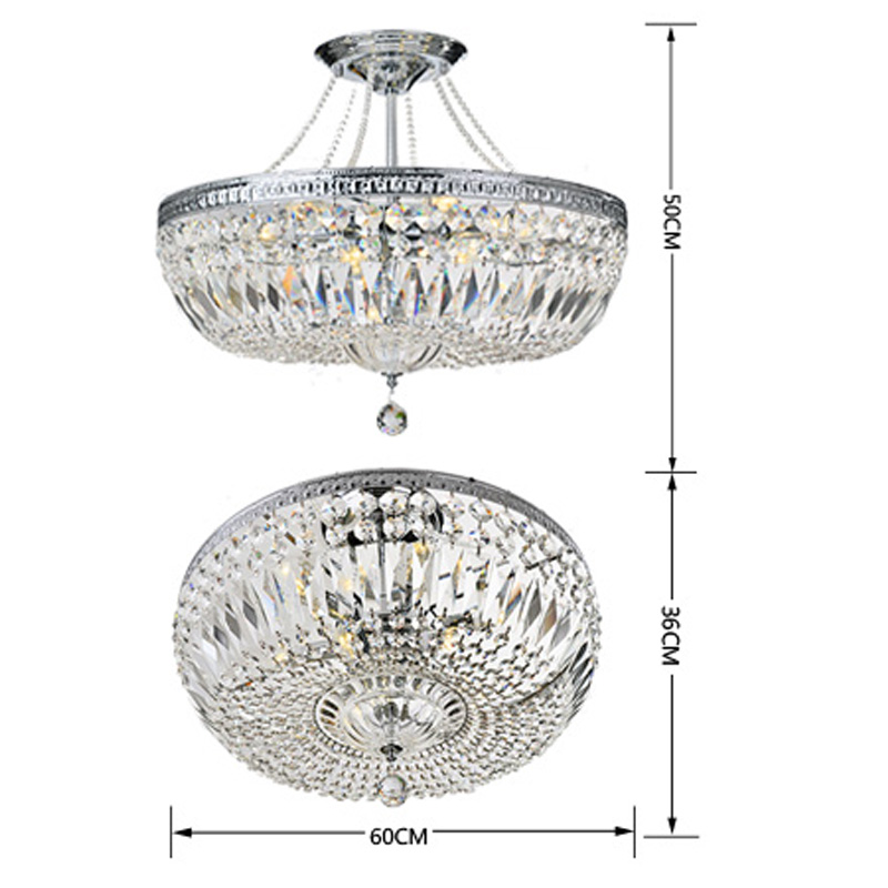 Круглые светодиодные Хрустальные потолочные светильники для гостиной, роскошные подвесные светильники