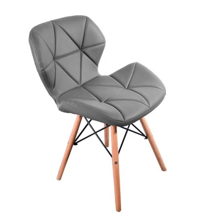 Современный стул для столовой, роскошный черный обеденный стул для отеля с ножками из массива дерева