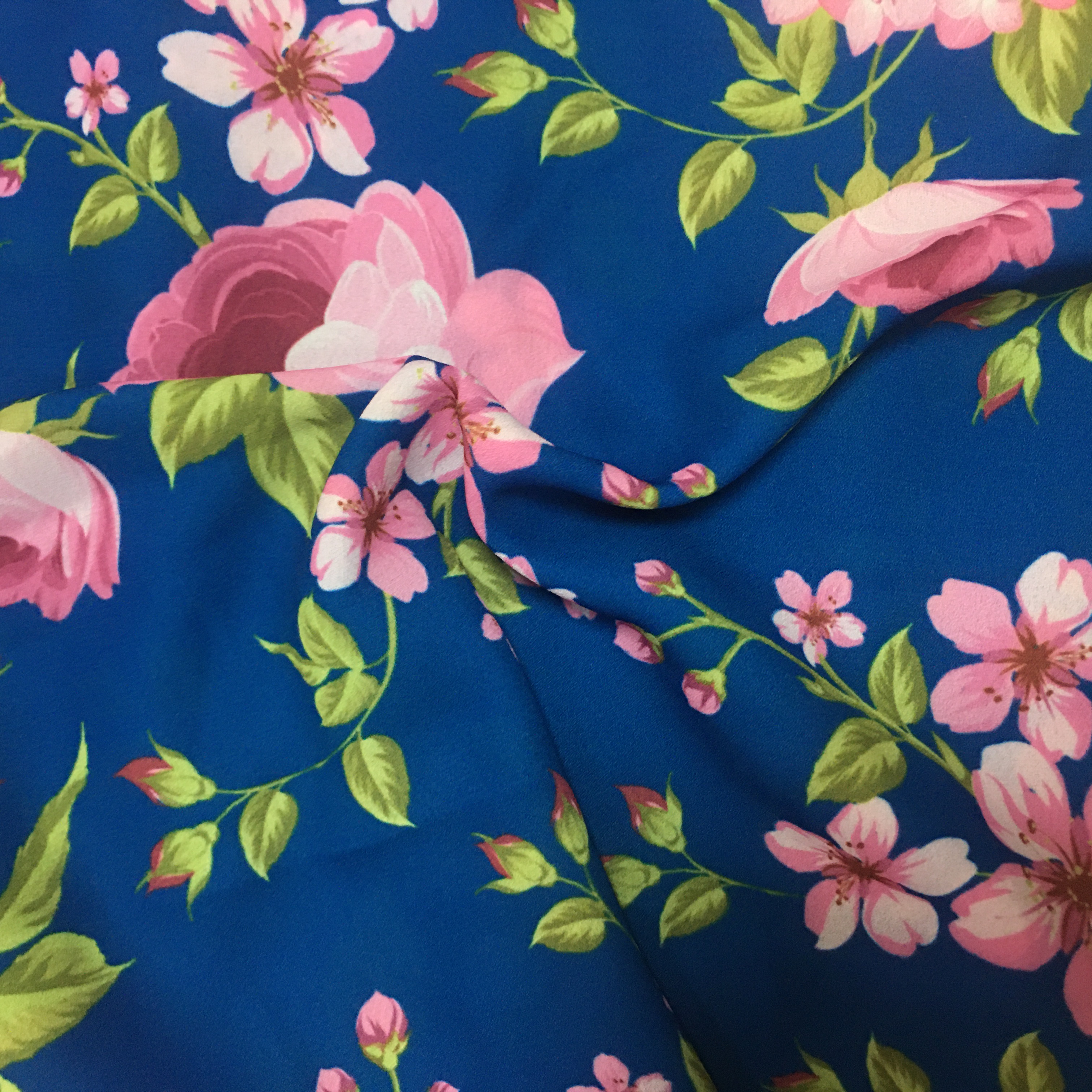 Шифон для женских платьев из 100% полиэстера с принтом на заказ