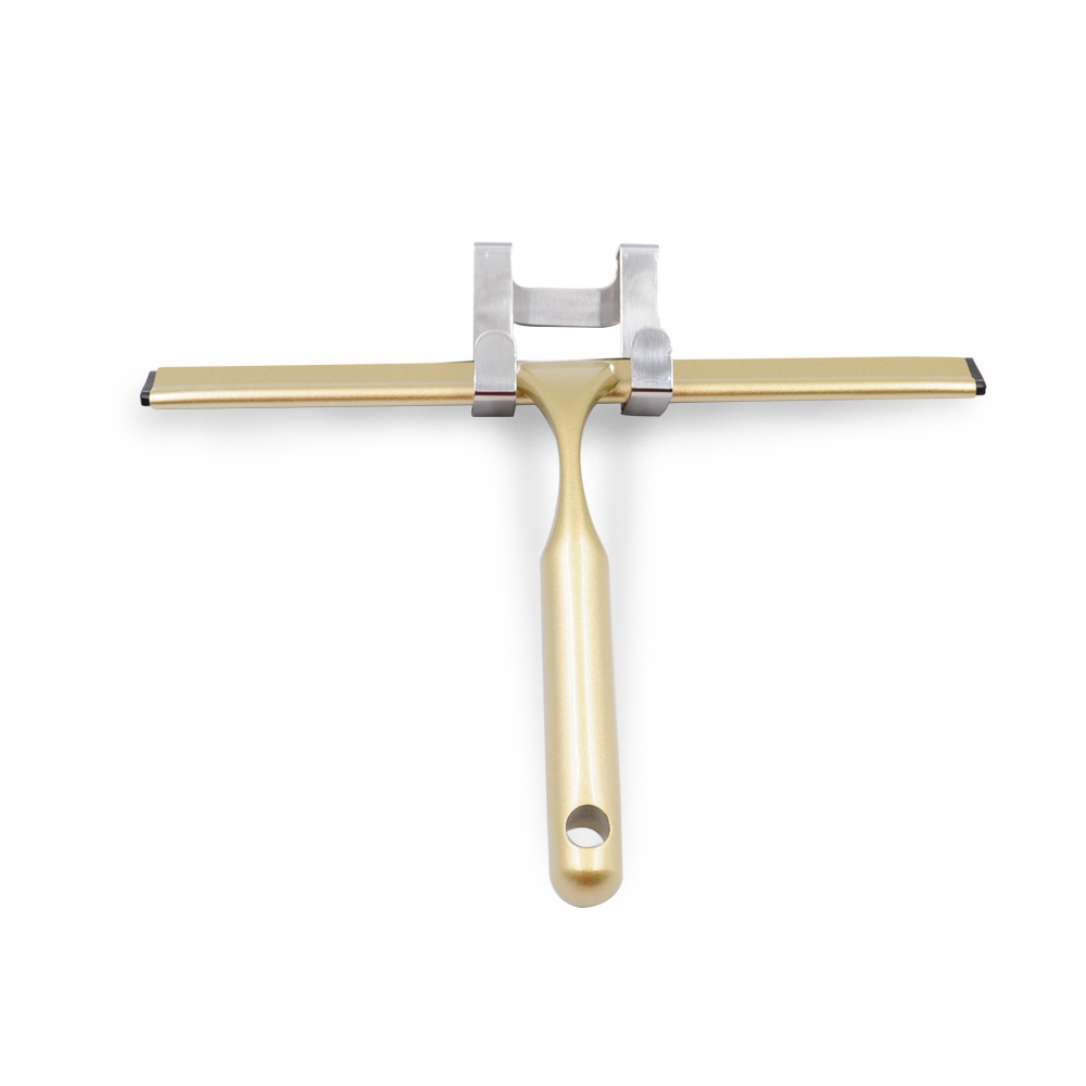 All-Purpose Shower Squeegee for Shower Doors Bathroom Window and Car Glass - Stainless Steel