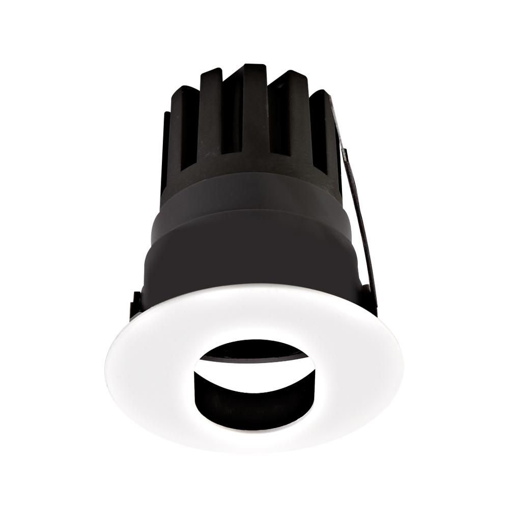 Круглый регулируемый светодиодный потолочный светильник с углом луча 15d 24d 36d, белый утопленный светодиодный настенный светильник для магазинов