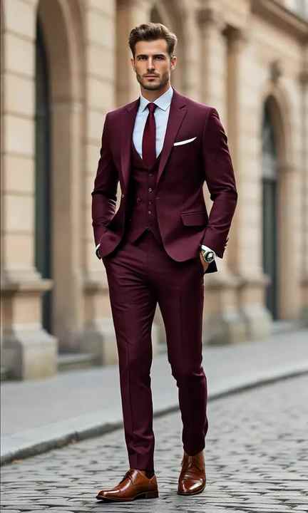 Casual Business Coat Pant Men's Custom Formal Dress Pieces Gentleman Wedding Suits Slim Set for Men Breathable Men's Suits