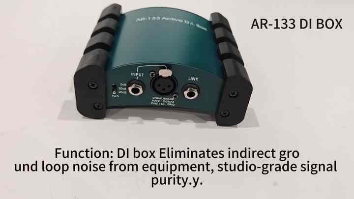 XTUGA AR-133 Professional Audio Active DI Box - Directly Box for