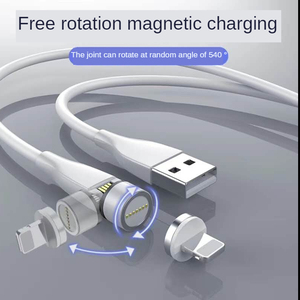 Заводская цена 540 вращение магнитное зарядное устройство 1M2M 3 в 1 USB зарядка данных Магнитный телефонный кабель для Micro/IOS/Type C зарядный кабель