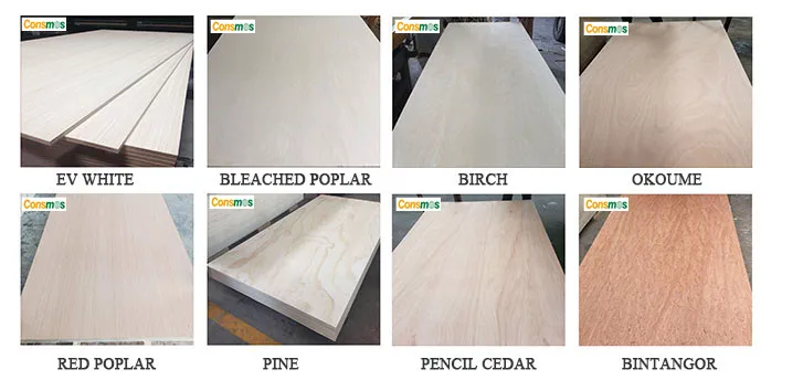 18mm radiata pine plywood for furniture ,BB/CC grade pine face plywood from Linyi consmos