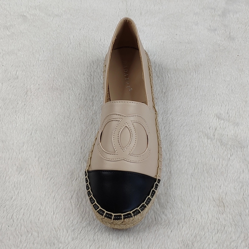 Hot sale high quality fashion leather designer leisure women casual loafer shoes