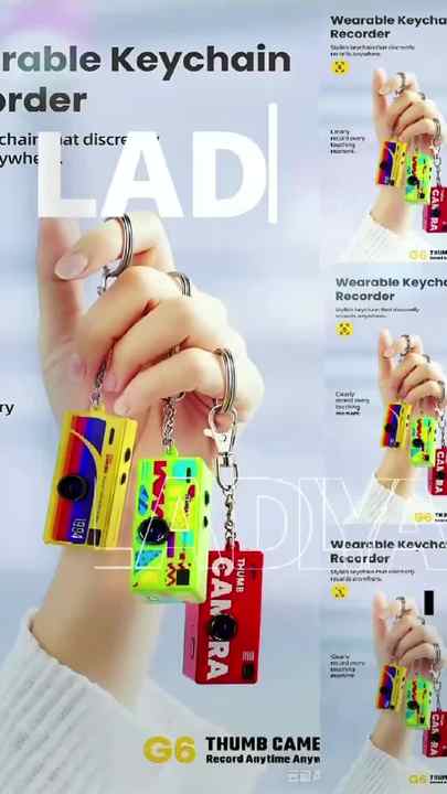 Thumb G6 Mini Retro Camera - Compact Keychain Camcorder