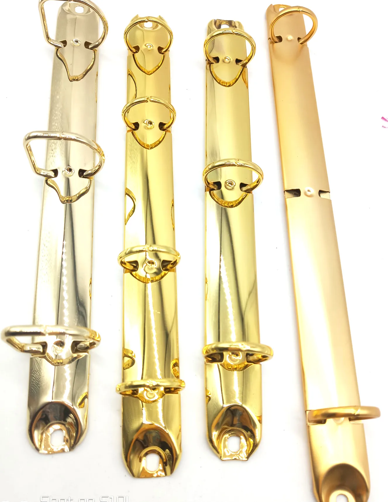 Металлическая папка для офисных канцелярских принадлежностей, папка для бумаги, розовое золото, 3 кольца и 4 кольца, 6 колец, 210 мм, R-образный, 4 кольца, механизм для золота